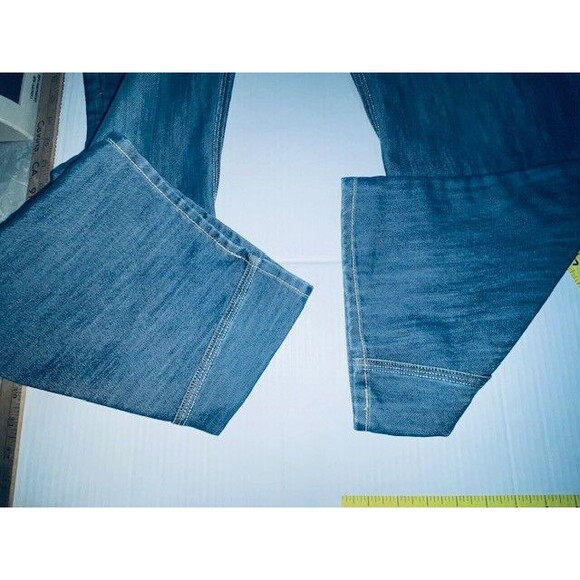 Levis 514 Jeans 38x30 Mens Baggy Y2K Slim Straight Fit Flap Pockets Waxed Denim - Picture 15 of 16